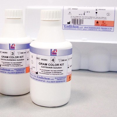 LIOFILCHEM® - GRAM TEST RAPID STICKS, prueba tinción Gram en tiras c/ 30 test