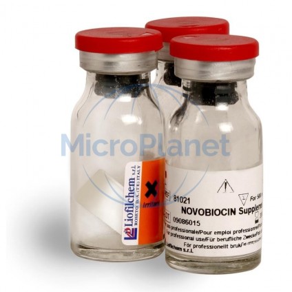 NOVOBIOCINE SUPPLEMENT, (20 mg/litro)  c/10 viales