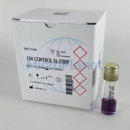 OXI CONTROL E6  STRIP c/ 20 test (20 tiras + 20 tubos)