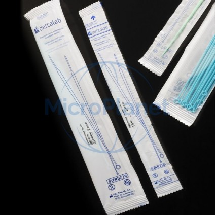 ASA DE SIEMBRA ERGONÓMICA, estéri, calibrada, de 10ul, envase individual flow-pack, color azul c/2x600unid.