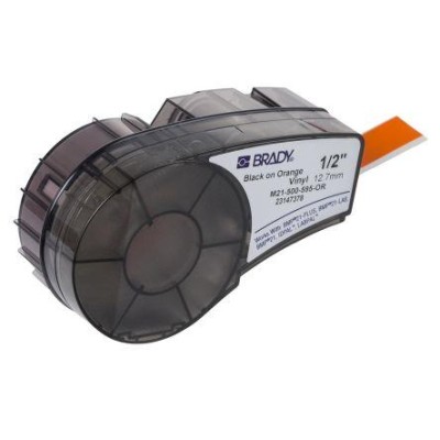 M21-500-595-OR Etiqueta vinilo Brady naranja B-595 | MicroPlanet
